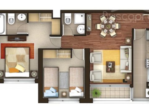 Departamento Venta en Concepción — Depto 2D 2B, Movilizacion A La Puerta Sector Collao