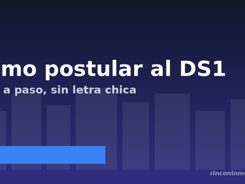 Cómo postular al DS1