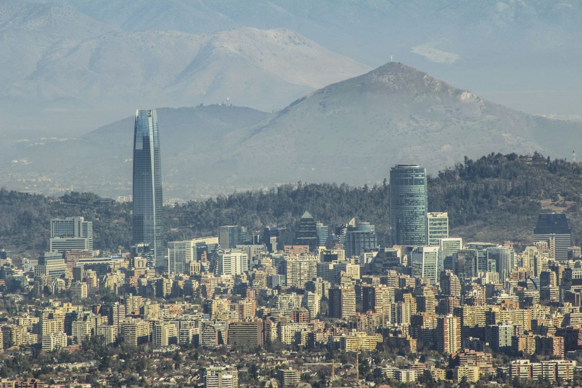 Vista aérea de Santiago de Chile